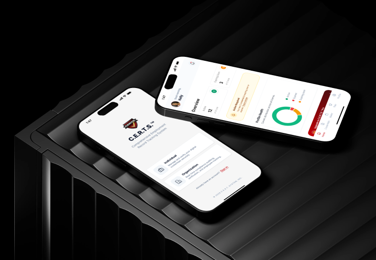 CERTS mobile app — dark mode